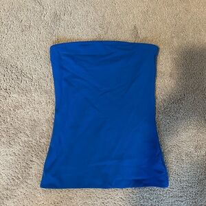 Aritzia Babaton Contour Blue Strapless Top